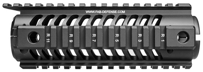 длинное цевье FAB Defense для M4, M16 и AR15, 4 базы Weaver (NFR)