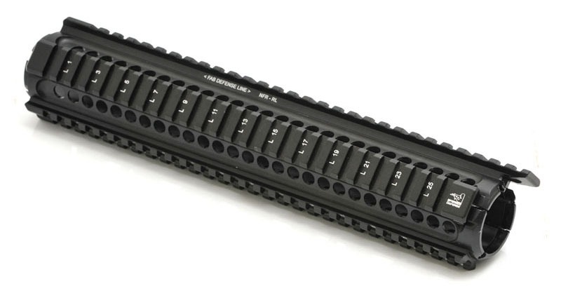длинное цевье FAB Defense для M16, M4 или AR15, 4 базы Weaver (NFR-RL)