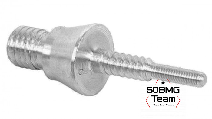 Адаптер-иголка A2S GUN № 9-M7 (дюраль, резьба папа, M7 для деревянных шомполов производства РФ и СССР)