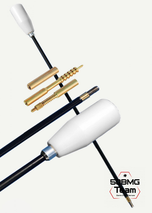 Шомпол ЧИСТОGUN к .27-.34, стержень Ø6 мм, L=60 см, нерж., нейлон, папа 12/28, подшипник, +вишер/переходник/адаптер-игла
