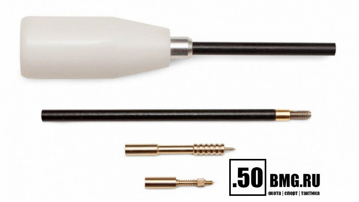 Шомпол ЧИСТОGUN к .17-.20, стержень Ø4 мм, L=45 см, нерж., нейлон, папа 5/40, подшипник, +вишер/адаптер-игла