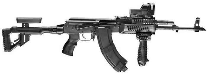 Тактическое цевье FAB Defense на АК, Сайге или Вепре (AK-47)