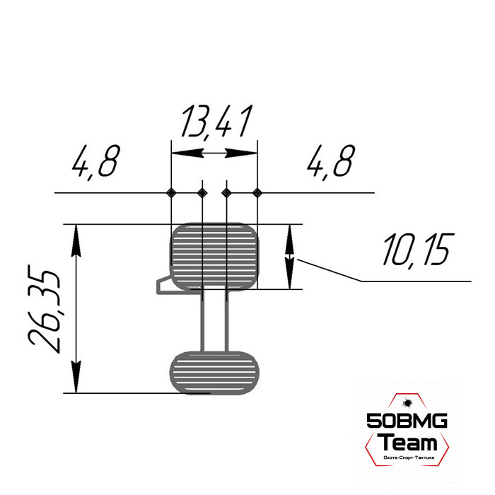 Автоматическая затворная задержка LAC Bolt Catch для AR-15 (LAC0310)