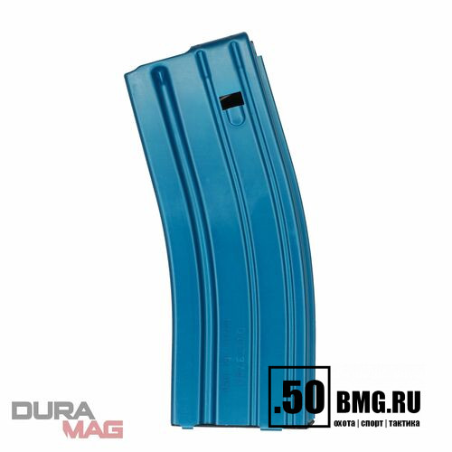 Магазин DuraMag для AR-15/M4/M16 кал. 223 на 30 патронов, алюминий синий-черный (DM22330ABlB)