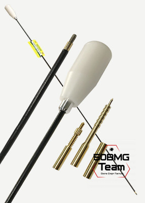 Шомпол ЧИСТОGUN к .22-.26, стержень Ø5 мм, L=100 см, нерж, нейлон, папа 8/36, подшипн, + вишер/переходн/игла (не для CZ .22 LR)