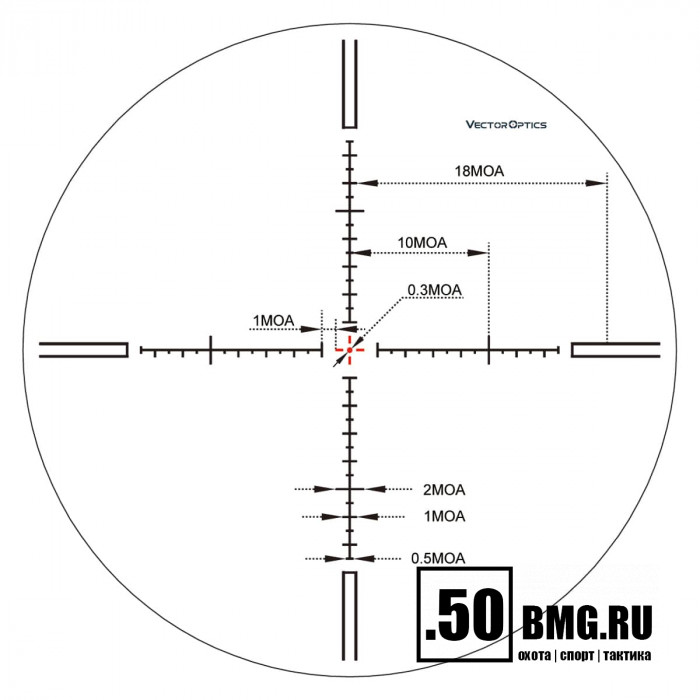 Оптический прицел Vector Optics Aston 5-30x56 SFP кольца 30мм