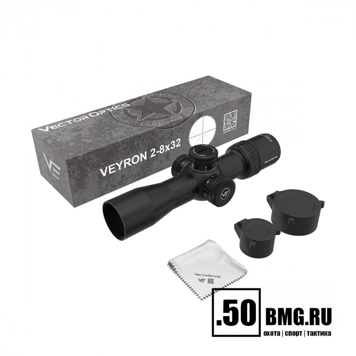 Оптический прицел Vector Optics Veyron 2-8x32 IR SFP кольца 30мм (для пневматики)