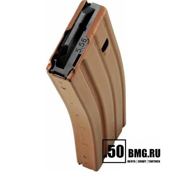 Магазин DuraMag для AR-15/M4/M16 кал. 223 на 30 патронов, алюминий бронзовый-черный (DM22330ABrB)