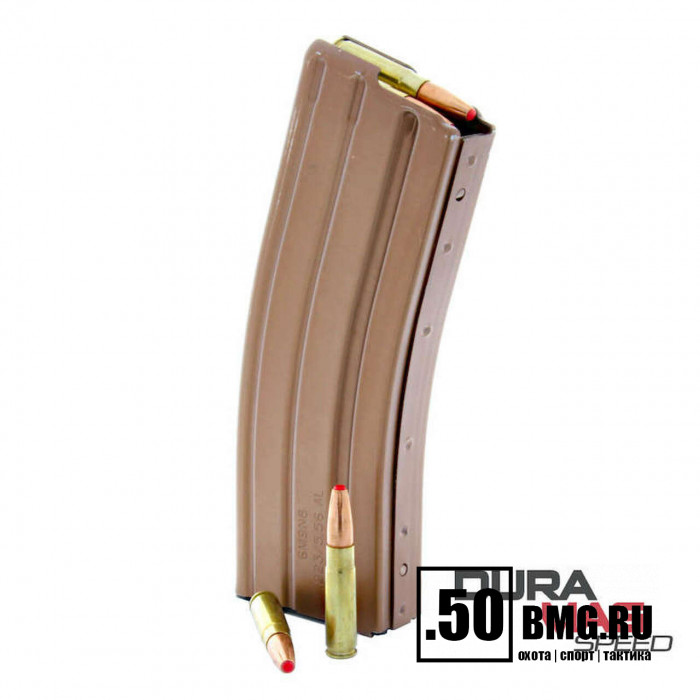 Магазин DuraMag для AR-15/M4/M16 кал. 223 на 30 патронов, алюминий бронзовый-черный (DM22330ABrB)