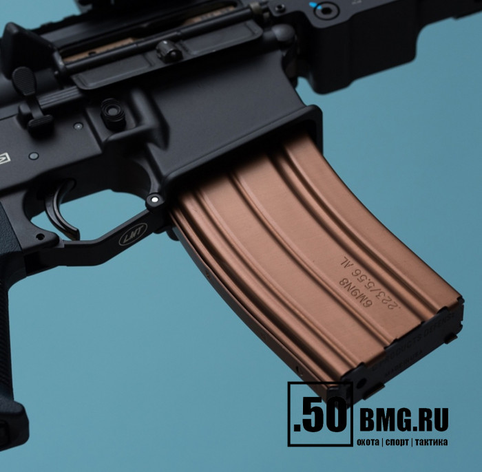 Магазин DuraMag для AR-15/M4/M16 кал. 223 на 30 патронов, алюминий бронзовый-черный (DM22330ABrB)