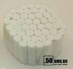 Патчи ЧИСТОGUN ватные для комплекта чистка боев.упоров, патронника, ствольн.коробки L=37 мм 50 шт./уп. (CH-BAC-U)