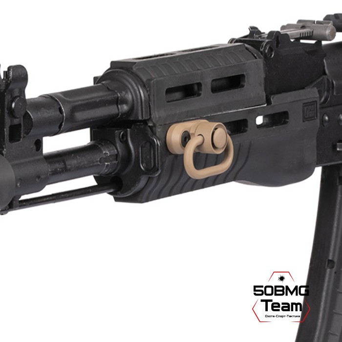 Антабка ShotTime быстросъёмная QD на M-LOK, для ремня 32 мм, песок (ST-QD-3-M-S)
