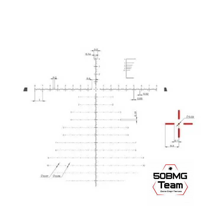 Оптический прицел MewLite 5-30x56, FFP, 34 mm, IR