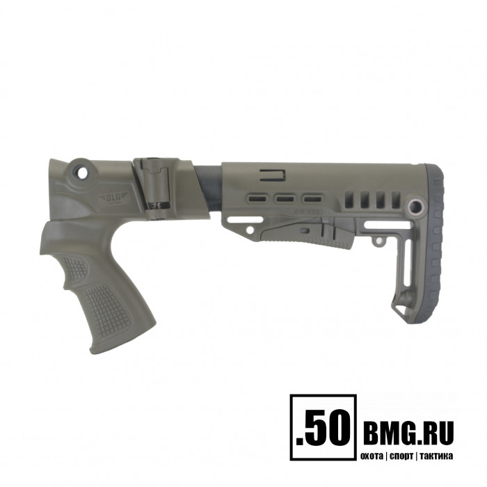 Телескопический складной приклад DLG Tactical на МР-155, МР-156, МР-135 компактный (DLG8908)