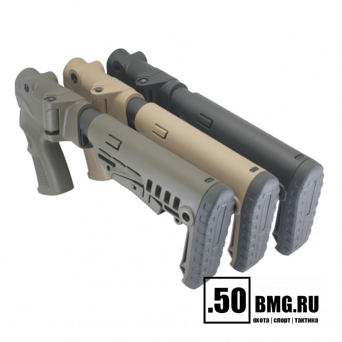 Телескопический складной приклад DLG Tactical на МР-155, МР-156, МР-135 компактный (DLG8908)