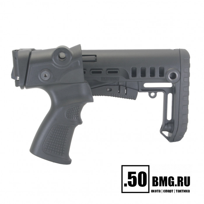 Телескопический складной приклад DLG Tactical на МР-155, МР-156, МР-135 компактный (DLG8908)