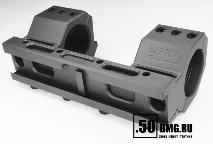 Моноблочный кронштейн РОСТ "ХВАТ" 30мм H20мм 30MOA на Picatinny/Weaver