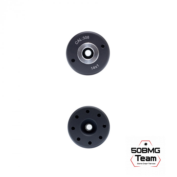 ДТК Закрытого типа Русский Снайпер Т-10 серии - "WHISPER classic" резьба 14х1, 16 камер (кал 308)+олива чехол ДТК