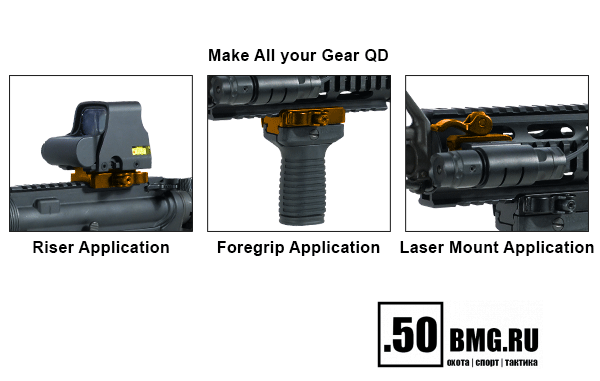 MNT-RSQD403 Быстросъемный кронштейн проставка Leapers UTG Weaver на Weaver