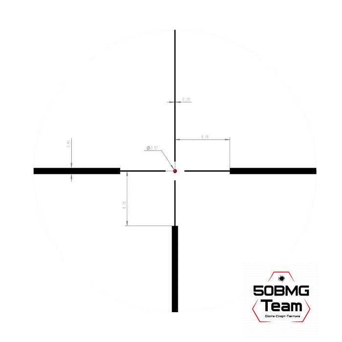 Оптический прицел MewLite 1-8x24, SFP, 30 mm, IR