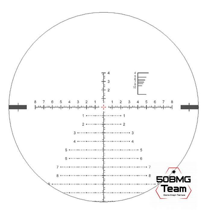 Оптический прицел MewLite 3-18x50, FFP, 34 mm, IR