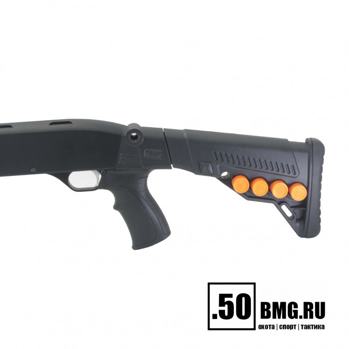 Телескопический приклад DLG Tactical на Бекас 12,16,Авто с патронташем (DLG9103)