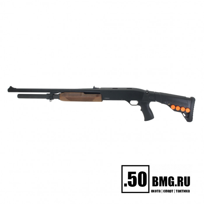 Телескопический приклад DLG Tactical на Бекас 12,16,Авто с патронташем (DLG9103)