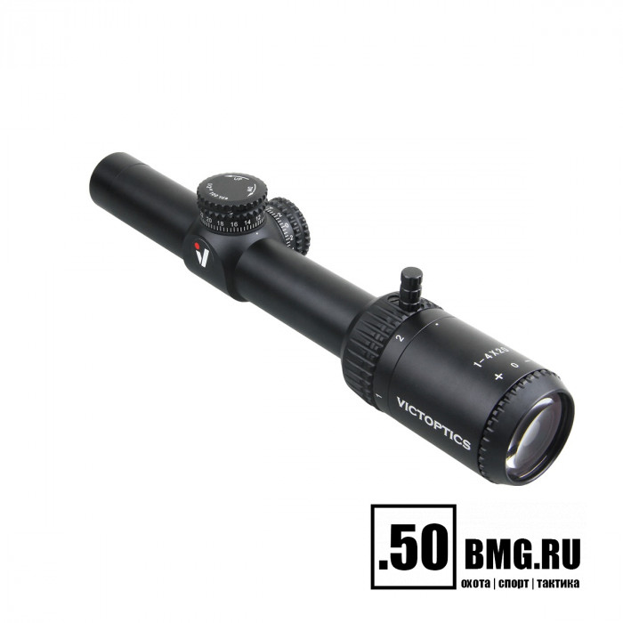 Оптический прицел Vector Optics VictOptics S4 1-4x20 SFP кольца 25.4мм