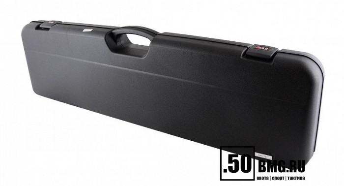 (1603I AV) Кейс Negrini для полуавтоматов черный, с отделениями, красный вельвет, кодовый замок, ствол до 940 мм, внутр. размер 93,5х24х6,5см