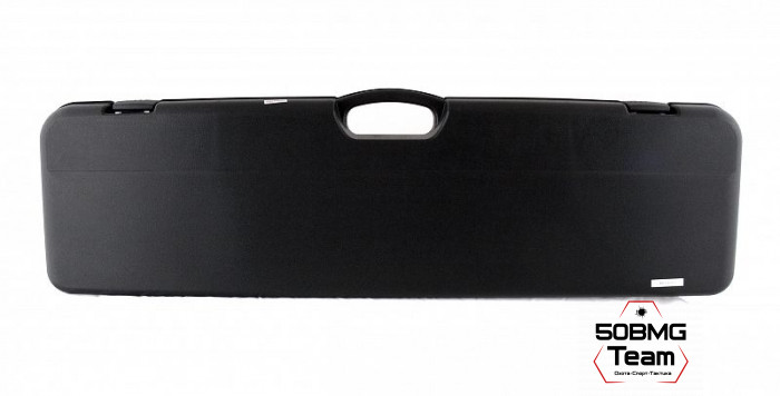 (1603I AV) Кейс Negrini для полуавтоматов черный, с отделениями, красный вельвет, кодовый замок, ствол до 940 мм, внутр. размер 93,5х24х6,5см