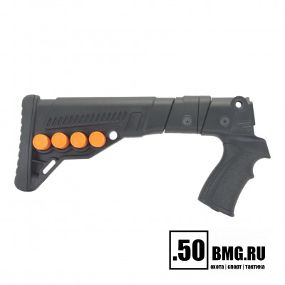 Телескопический складной приклад DLG Tactical на Бекас 12,16,Авто с патронташем (DLG9104)