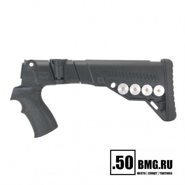 Телескопический складной приклад DLG Tactical на Бекас 12,16,Авто с патронташем (DLG9104)