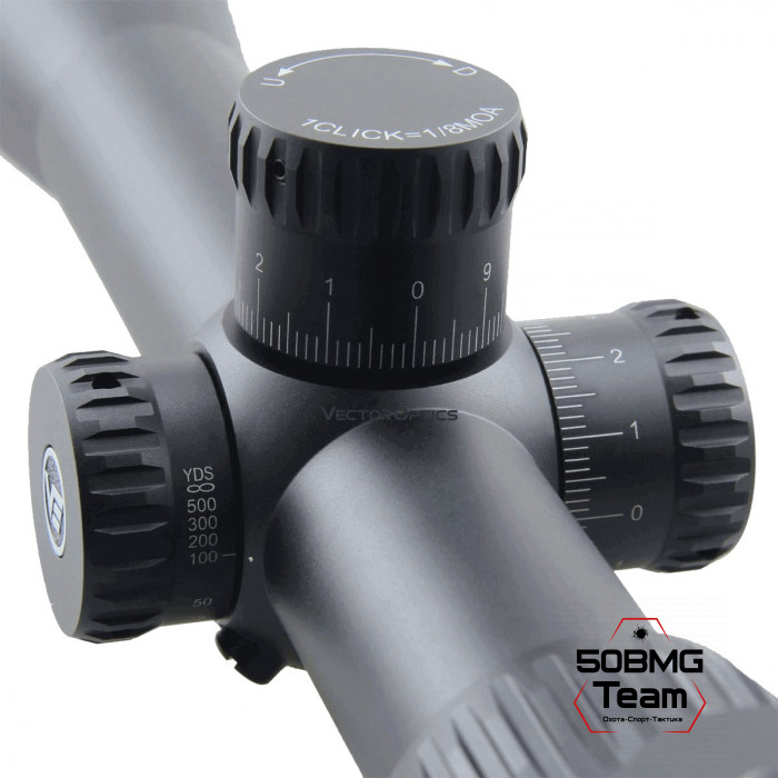 Оптический прицел Vector Optics Minotaur 10-50x60 GenII MFL SFP кольца 34мм