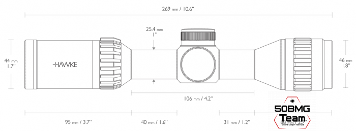 Оптический прицел Hawke Airmax 2-7x32 AO