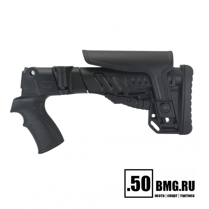 Телескопический складной приклад DLG Tactical на Бекас 12,16,Авто с подщечником (DLG9106)
