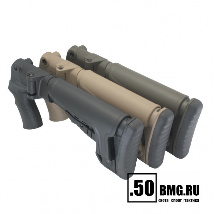 Телескопический складной приклад DLG Tactical на Бекас 12,16,Авто с подщечником (DLG9106)