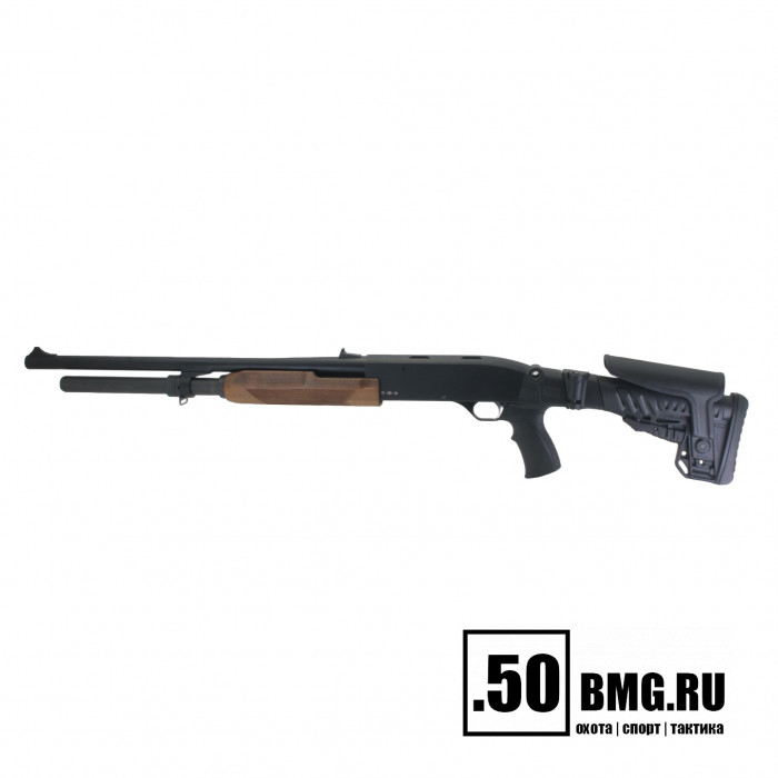 Телескопический складной приклад DLG Tactical на Бекас 12,16,Авто с подщечником (DLG9106)