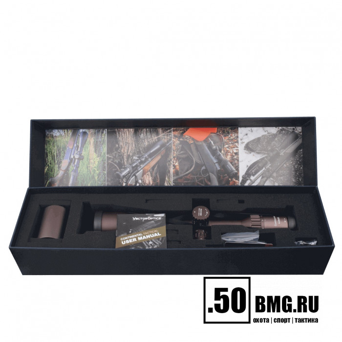Оптический прицел Vector Optics Continental Tactical X6 4-24x50 FDE Zero Stop кольца 30мм