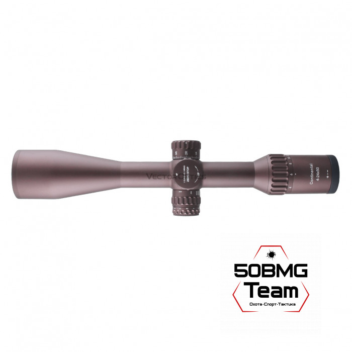 Оптический прицел Vector Optics Continental Tactical X6 4-24x50 FDE Zero Stop кольца 30мм