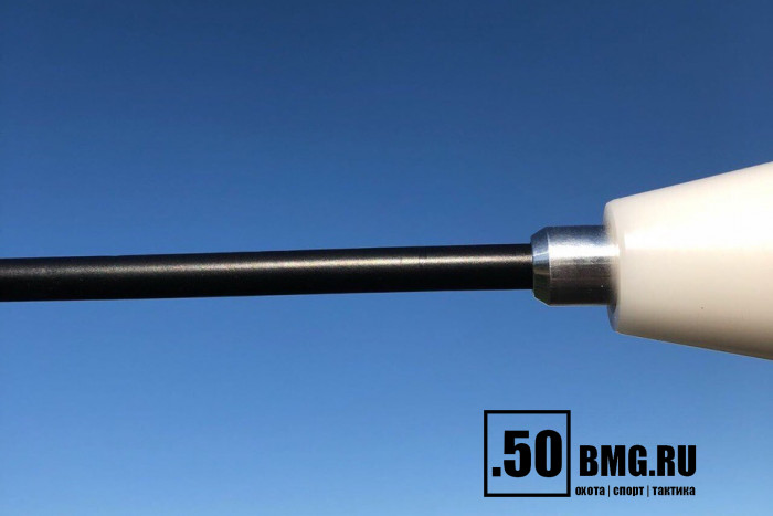 Шомпол ЧИСТОGUN к .27-.34, стержень Ø6 мм, L=135 см, 2 части, нерж, нейлон, папа 12/28, подшипник, + вишер/переходник/адап-игла