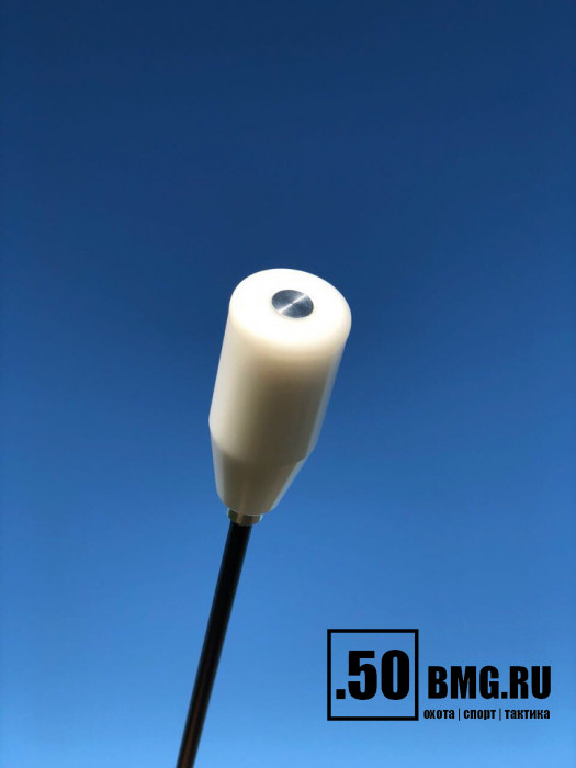 Шомпол ЧИСТОGUN к .27-.34, стержень Ø6 мм, L=135 см, 2 части, нерж, нейлон, папа 12/28, подшипник, + вишер/переходник/адап-игла