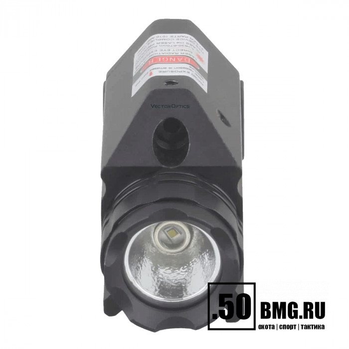 Пистолетный ЛЦУ Vector Optics красный лазер+ фонарь на Weaver/Picatinny (SCRL-05)