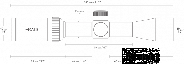 Оптический прицел Hawke Vantage 2-7x32