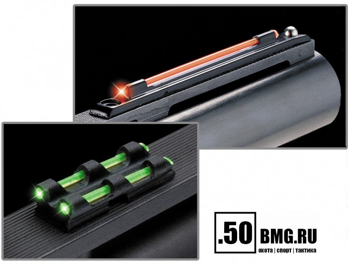 мушка Truglo TG94 клей, c прицельной планкой, универсальная с целиком