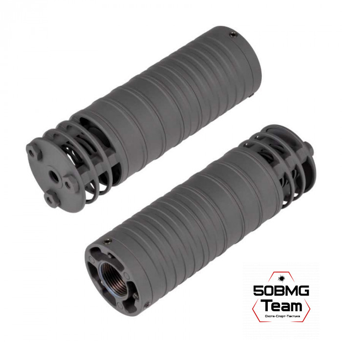 ДТК закрытого типа Гексагон Поток коротыш на АК-74/АК-101/102/105/Сайга МК с доп. фиксацией и рассекателем, калибр 5,45/.223