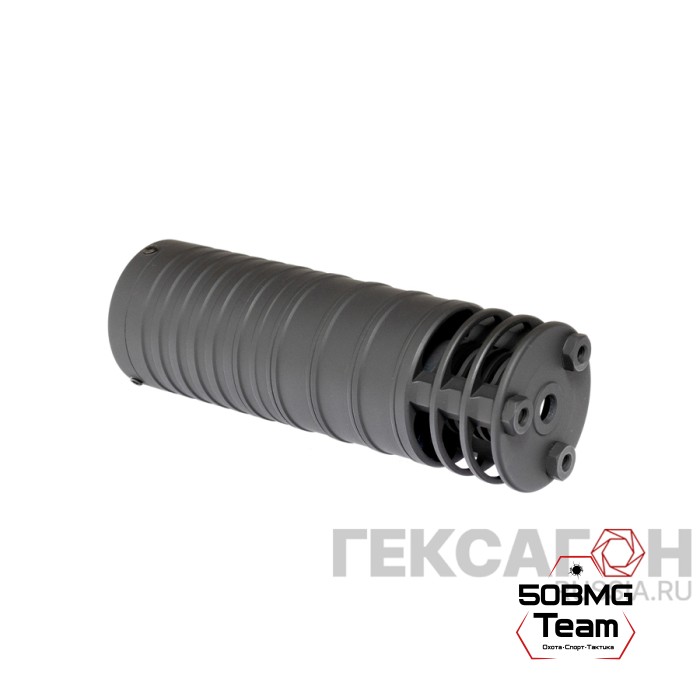 ДТК закрытого типа Гексагон Поток коротыш на АК-74/АК-101/102/105/Сайга МК с доп. фиксацией и рассекателем, калибр 5,45/.223