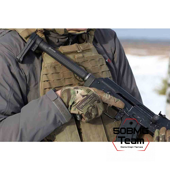 Приклад Armacon в сборе Баскак Mil-Spec с полимерным затыльником