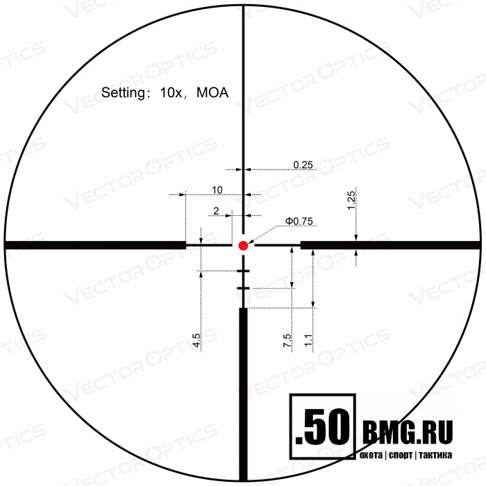 Оптический прицел Vector Optics Continental Hunting X8 2-16x44 SFP ED кольца 30мм