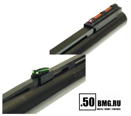 Мушка + целик Truglo TG941XC, магнитные на планку 6 мм, цвет красный + зеленый