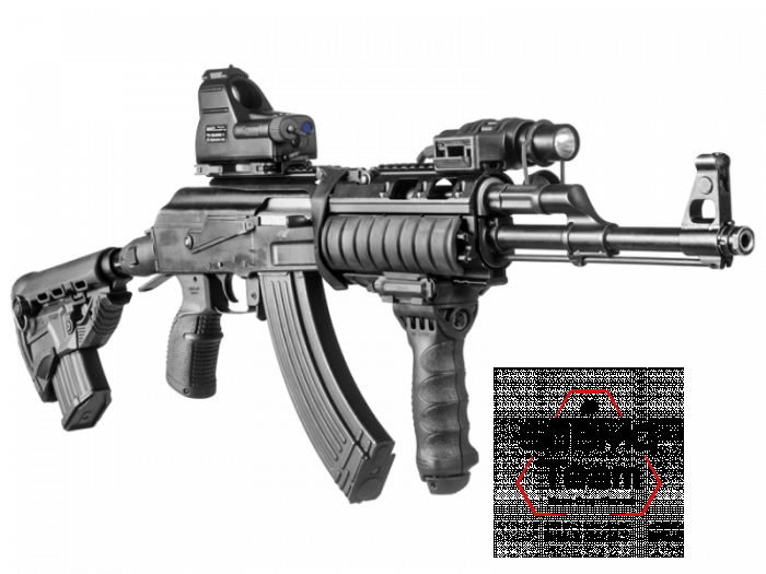 Приклад FAB Defense SURVIVAL GK-MAG с магазином на 10 патронов AK47/АК74/Сайга 